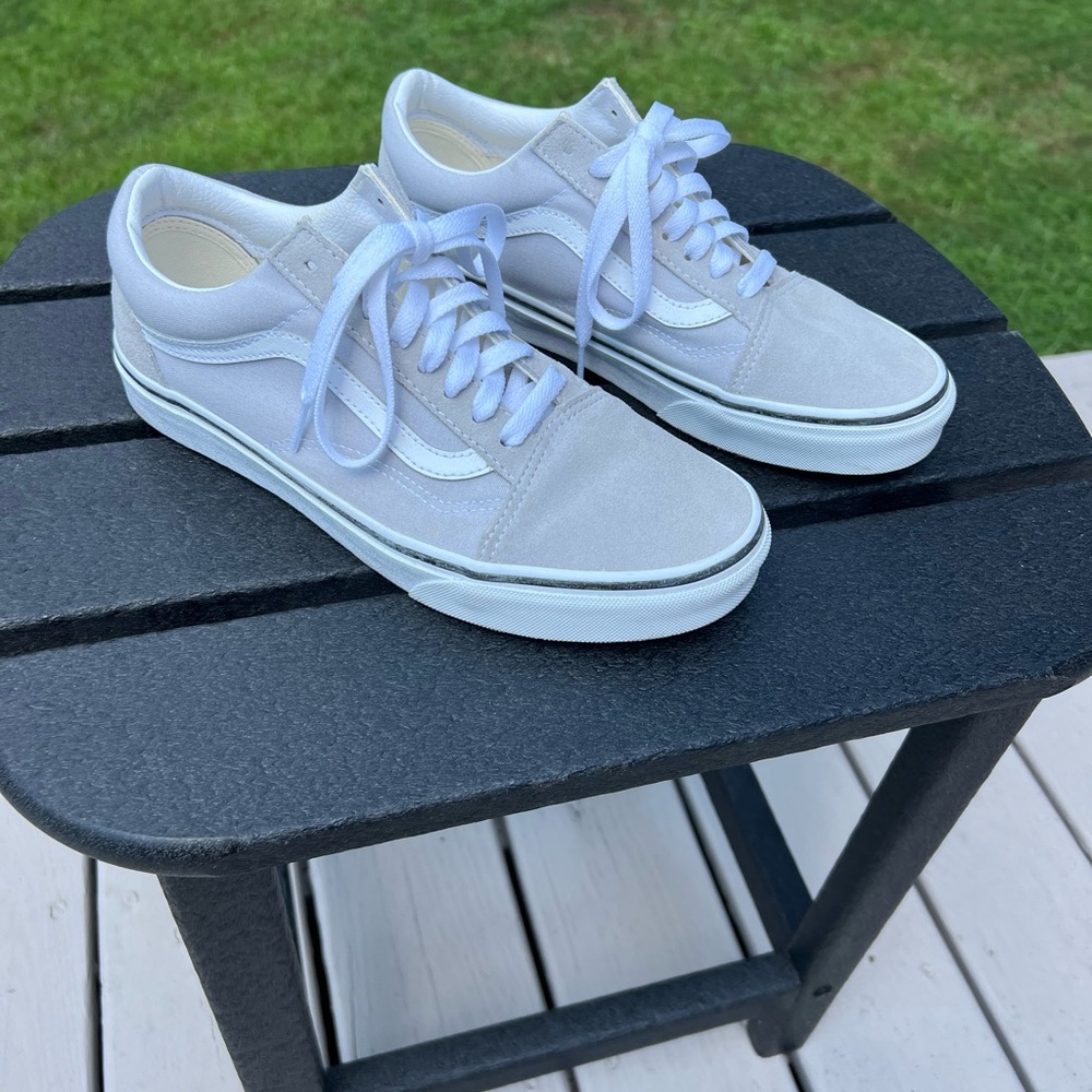 VANS Gray Old Skool Shoe (Women Size 9)